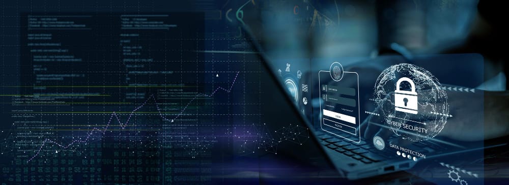 Digital security and data analysis concept