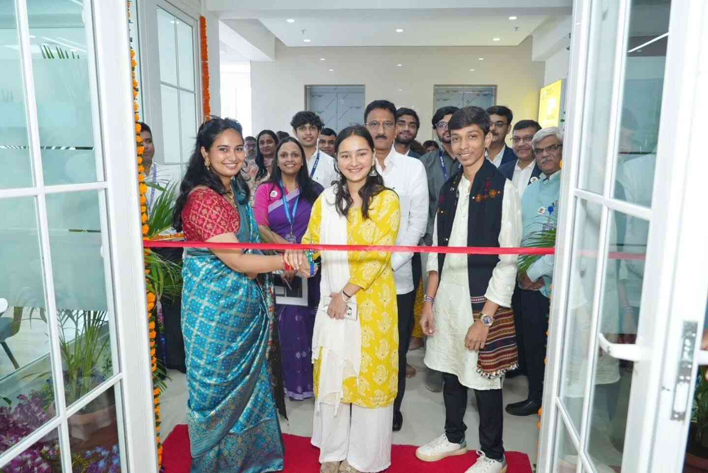 Ribbon-cutting inauguration ceremony of the IIBC incubation centre